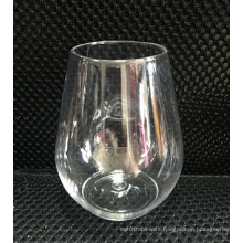 Super Crystal Plastic Stemless Wine Glass